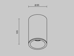 Потолочный светильник Zoom GU10 1x10Вт IP 65 черный