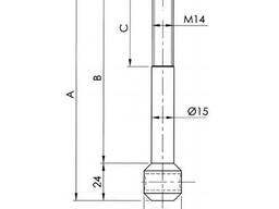 Поворотный нержавеющий болт для емкостного оборудования (6036V8)