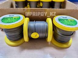 Припой ПОС-61 ТК ф1,0 олово 60% свинец 40% трубчатый с канифолью катушка 0,1 кг