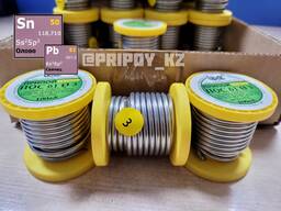 Припой ПОС-61 ТК ф3.0 олово 60% свинец 40% трубчатый с канифолью катушка 0,1 кг