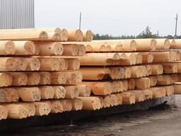 Продается оцилиндрованное бревно 260 мм прямо от производителя с доставкой в Экибастуз