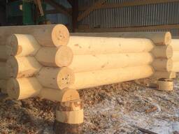 Продается оцилиндрованное бревно 200 мм от производителя с доставкой в Шу