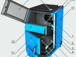 Продам котел отопления, Печь угле зота Тополь М
