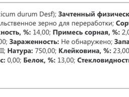 ПРОДАЁТСЯ ПШЕНИЦА 4 КЛАСС (ТВЕРДАЯ ЯРОВАЯ)