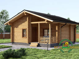 Построим баню, Проект бани из ОЦБ естественной или камерной сушки№ 206.