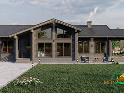 Построим дом, проект дома из бруса массива профилированного № 389