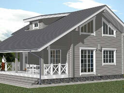 Построим дом, проект дома из клееного бруса № 72.