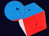 Профессиональный Кубик 2 на 2 Yuxin/цветной пластик/Для Профи/Подарок - фото 2