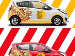 Производство рекламных наклеек для автомобилей