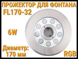 Прожектор FL170-32 RGB для пешеходного фонтана (Мощность: 6W, Диаметр: 170. .. - фото 1