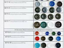 Пуговицы разных диаметров и цветов