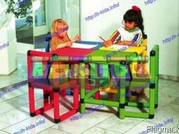 R-KIDS: Детский игровой стол и 4 стула KDM-001