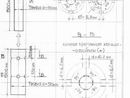 Работы по чертежам крепление