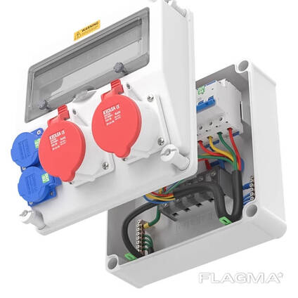 Распределительная коробка с розетками