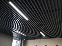 Реечный потолок Черный