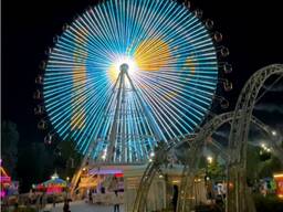 Реклама на колесе обозрении в Астане