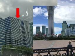 Реклама на крыше в Астане (жилого комплексы)