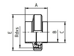Резьбовое соединение приварное, тип "Р" нержавеющее, комплект (20120 R) — DIN. ..