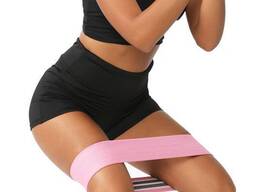 Резинка для фитнеса cила. Эластичная тканевая лента Эспандер ленточный