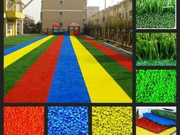 Тартановое покрытие.