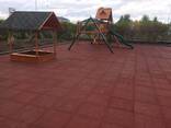Резиновая плитка, резиновое покрытие - фото 1