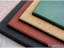 Резиновая тротуарная плитка (модульная) травмобезопаная