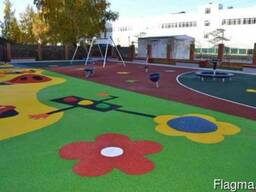 Бесшовное покрытие для детских площадок в астане