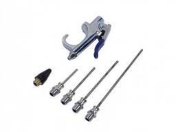 Rockforce Пистолет обдувочный с комплектом сопел 6пр. (50,70,100,145мм+форсунка. ..