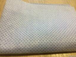 Салфетка искусственная замша перфорированная голубая, 40*55