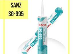 SANZ SG-995 структурный силиконовый клей-герметик 590 мл Черный