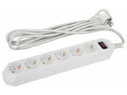 Сетевой фильтр ЭРА USF-6es-3m-W 6 розеток