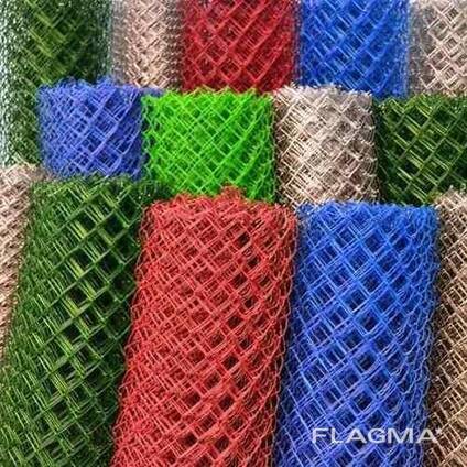 Сетка рабица с полимерным покрытием 20x20x1.8 мм 1