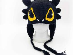 Шапка Фурия, размер 56-58, черный