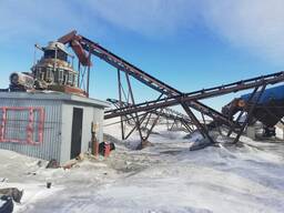 Щебеночный карьер с дробильно-сортировочным оборудованием