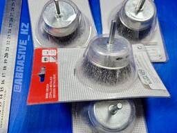 Щетка чашечная из гофрированной стальной проволоки для дрели 75х6