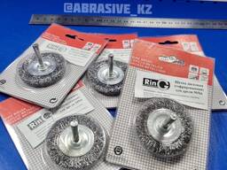 Щетка-крацовка дисковая стальная гофрированная для дрели 50х6