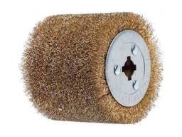 Щетка стальная с латунным покрытием 100*120 мм 0,3 мм Wortex SW1012SW00319