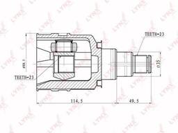 ШРУС внутренний перед правлев LYNXauto CI-7502