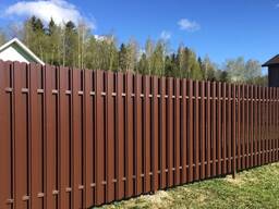 Штакетник металический, металлоштакетник, забор, рассрочка, доставка