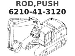 Штанги толкателей Komatsu
