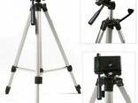 Штатив-трипод с телескопической осью для смартфона, GoPro и фотоаппарата до 3кг Tripod. .. - фото 3