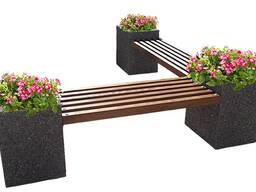 Скамейки из фактурного Екам-бетона