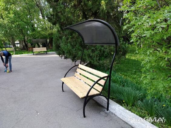 Навес со скамейкой «Модерн» - цена 90 р. купить в интернет-магазине internat-mednogorsk.ru