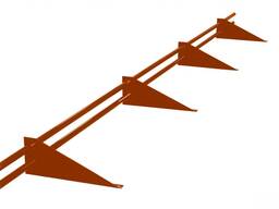 Снегозадержатели трубчатые; однотрубчатые; уголковые L= 1-3 м, стальные… в Актобе