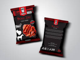 Снеки, мясные чипсы, закуски, к пиву, мясо