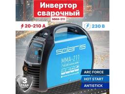 Solaris Инвертор сварочный Solaris MMA-211 (230В; 20-210 А; 70В; электроды диам. .. .