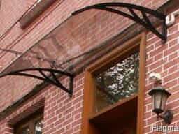 Стеклянные козырьки и навесы