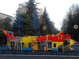 Строительство футбольного поля, гольф-поля, детских площадок