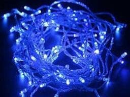 Светодиодная гирлянда " Нить" 8 м прозрачный провод, Led