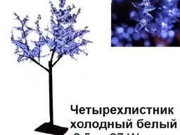 Светодиодное Led дерево «Четырехлистник», холодный белый, 2,5 м, 27 W (Мощность, Вт: 27)